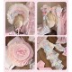Mademoiselle Pearl Sanrio My Melody Rose Themed Apron Top Skirt Set JSKs and OPs(Reservation/Full Payment Without Shipping)